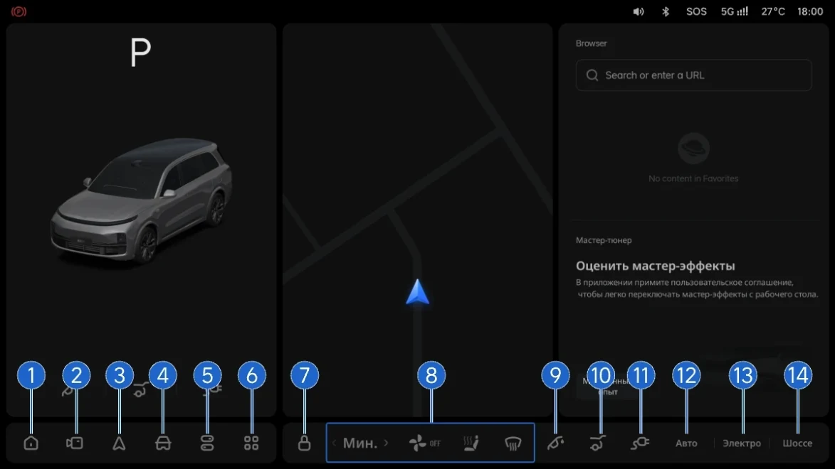 Li Auto: «Нижняя функциональная панель»