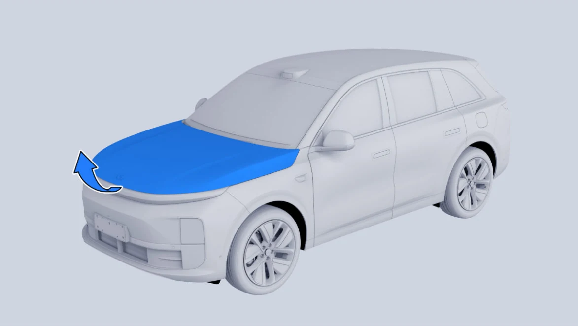 Li Auto: «Открытие крышки переднего отсека»