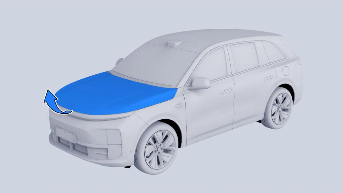 Li Auto: «Открытие крышки переднего отсека»