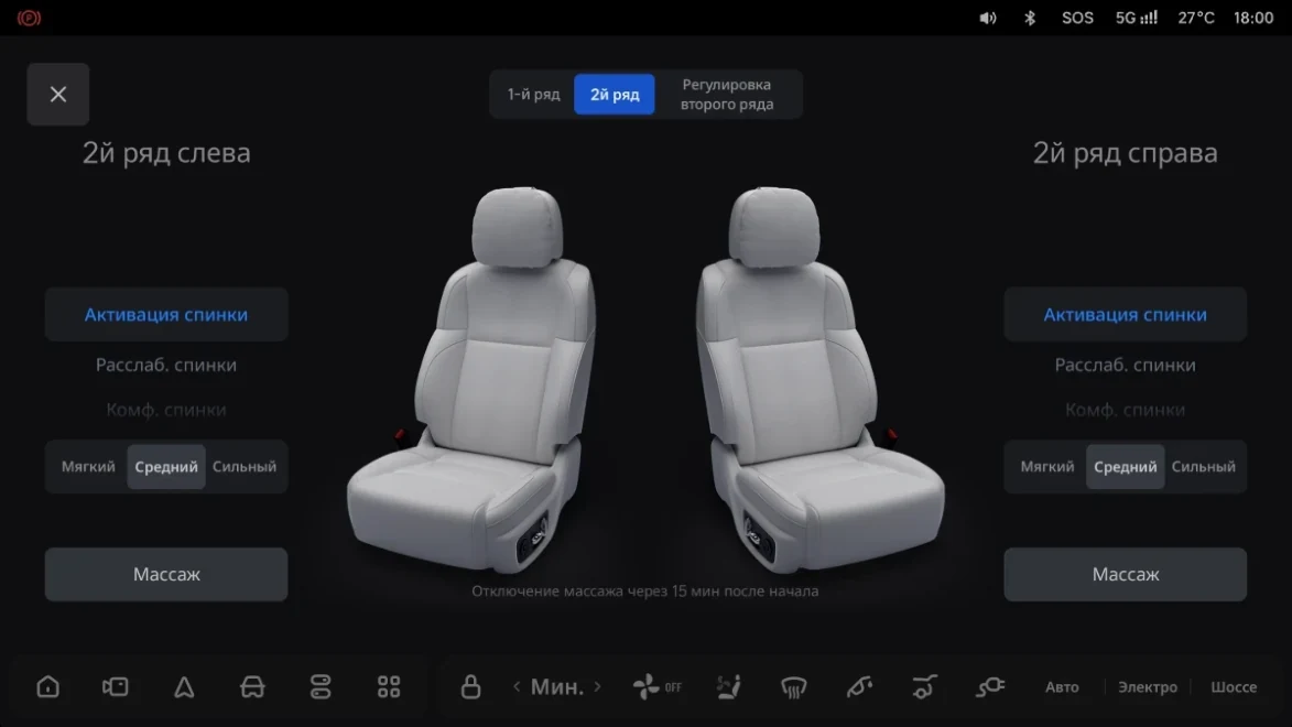 Li Auto: «Функция массажа сидений»