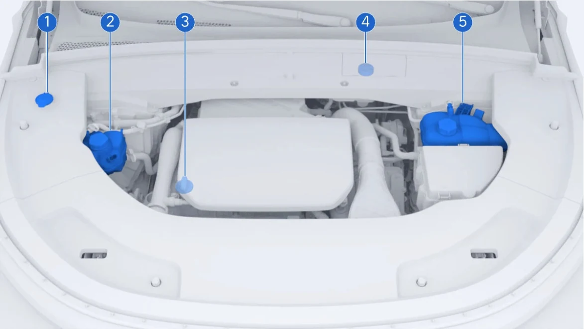 Li Auto: «Расположение отверстий для добавления жидкостей»