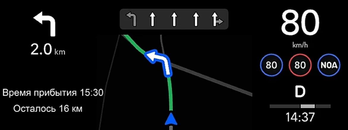 Li Auto: «Режим отображения интерфейса HUD»