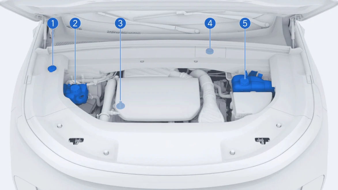 Li Auto: «Расположение заливных отверстий для жидкостей»